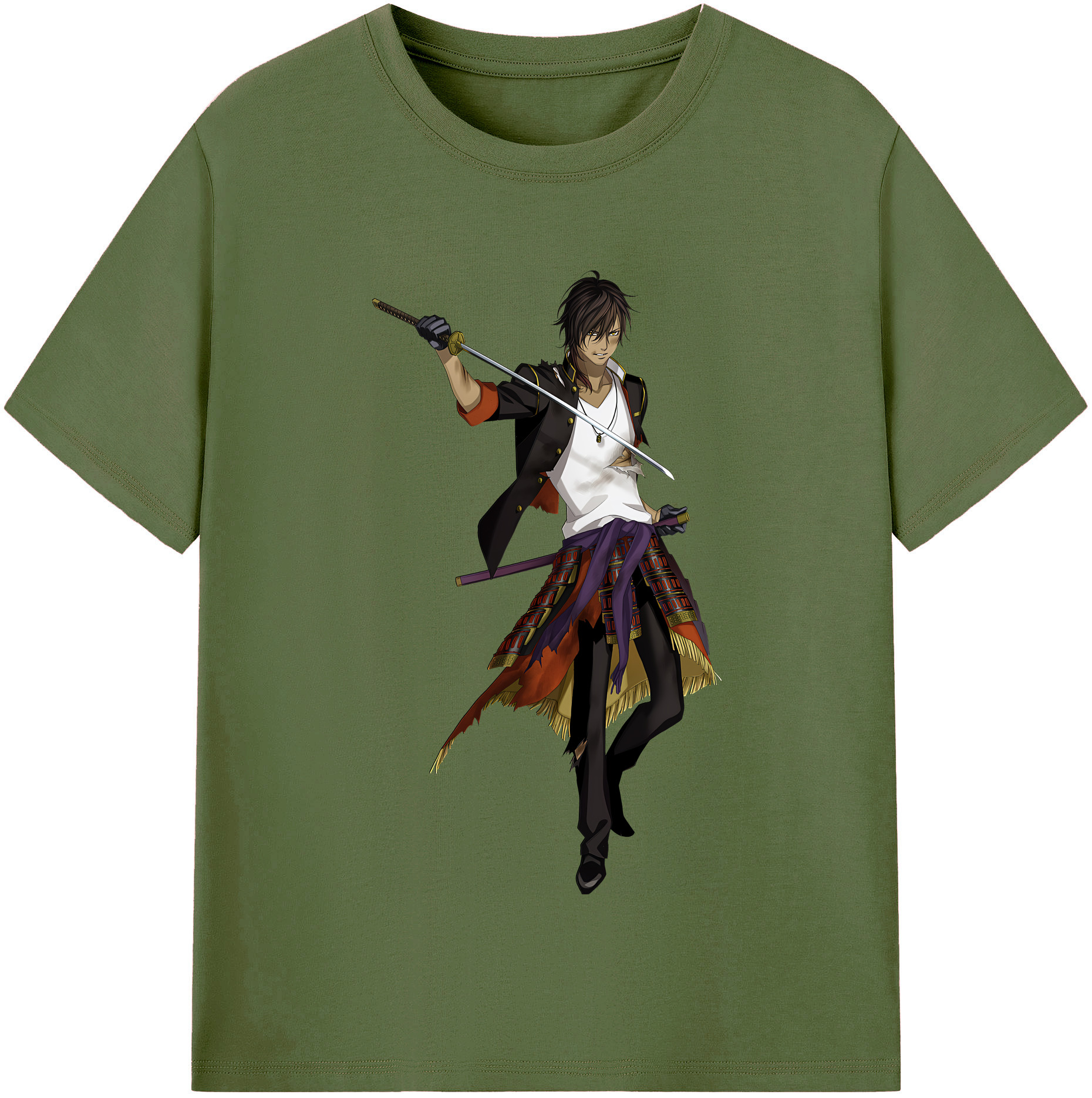 （画像用） 刀剣乱舞 Touken Ranbu 綿100％半袖Tシャツ（フロントプリント）